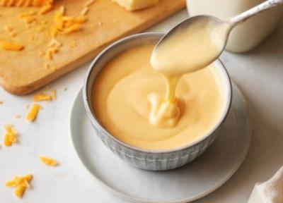 طرز تهیه سس پنیر چدار به سبک رستورانی